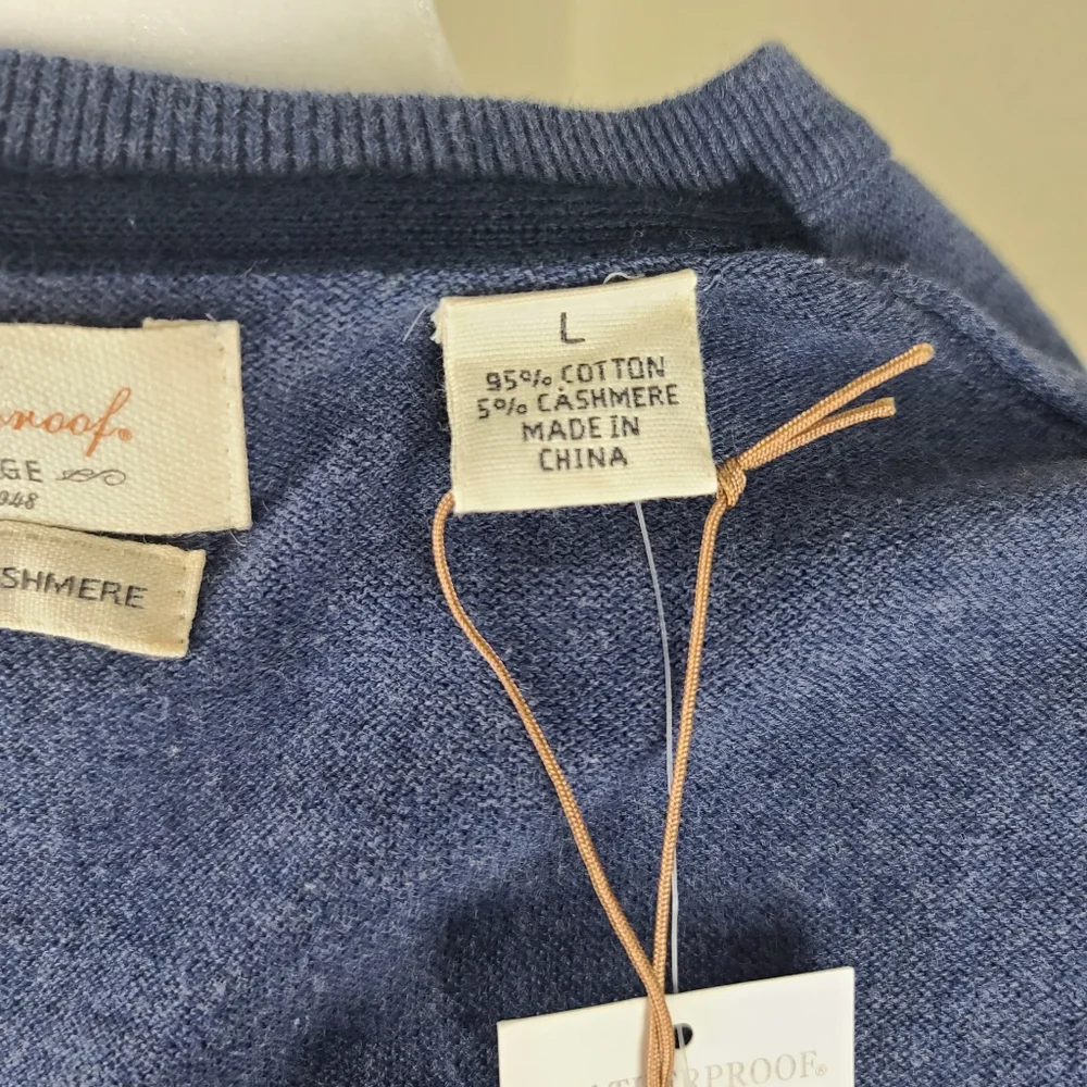 Weatherproof cashmere sweater men's size L - Picture 15 of 16